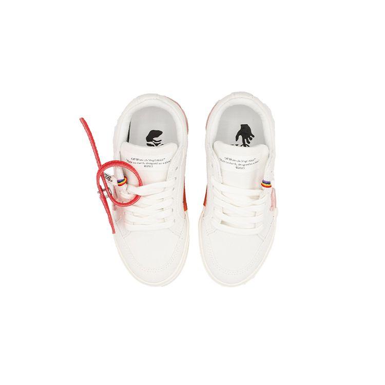 OFF-WHITE Vulc Low White Red (Kids) Kids Sneakers OGIA001F21FAB0010125