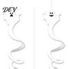 Realistic Paper Ghost Decor for Party 8 Pcs Halloween Hanging Swirl Decoration, Spooky White Ceiling Ornaments Home Swirls Streamers Office