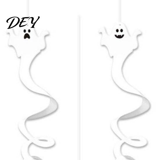 Realistic Paper Ghost Decor for Party 8 Pcs Halloween Hanging Swirl Decoration, Spooky White Ceiling Ornaments Home Swirls Streamers Office