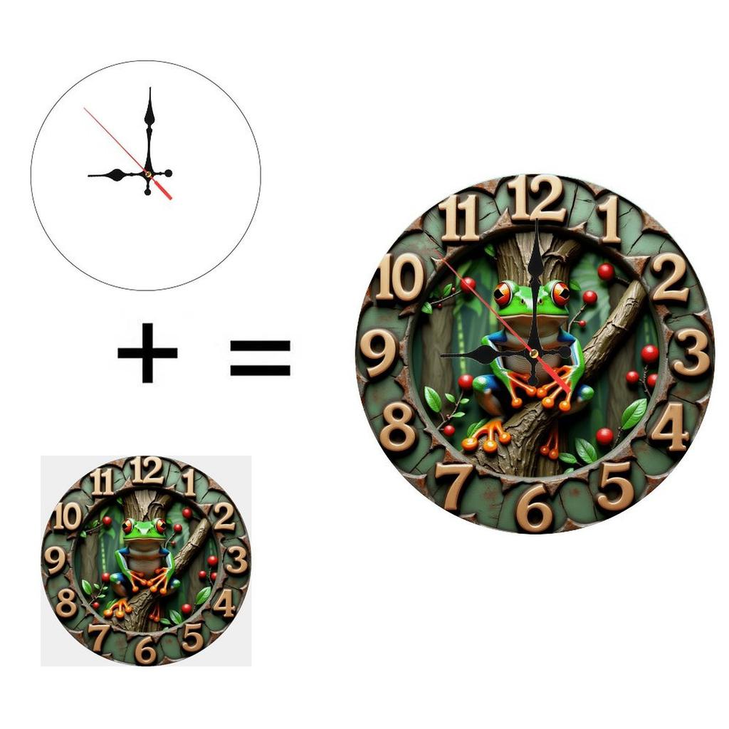 Lightweight Design 25x25cm Wood Wall Clock for Cost-Effective Shipping