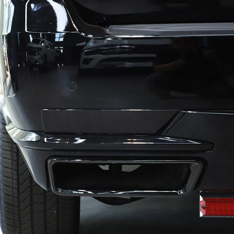 För Cadillac Escalade    ABS Svart Bil Bakre Dimljuslock Dekal Bil Exteriör Tillbehör