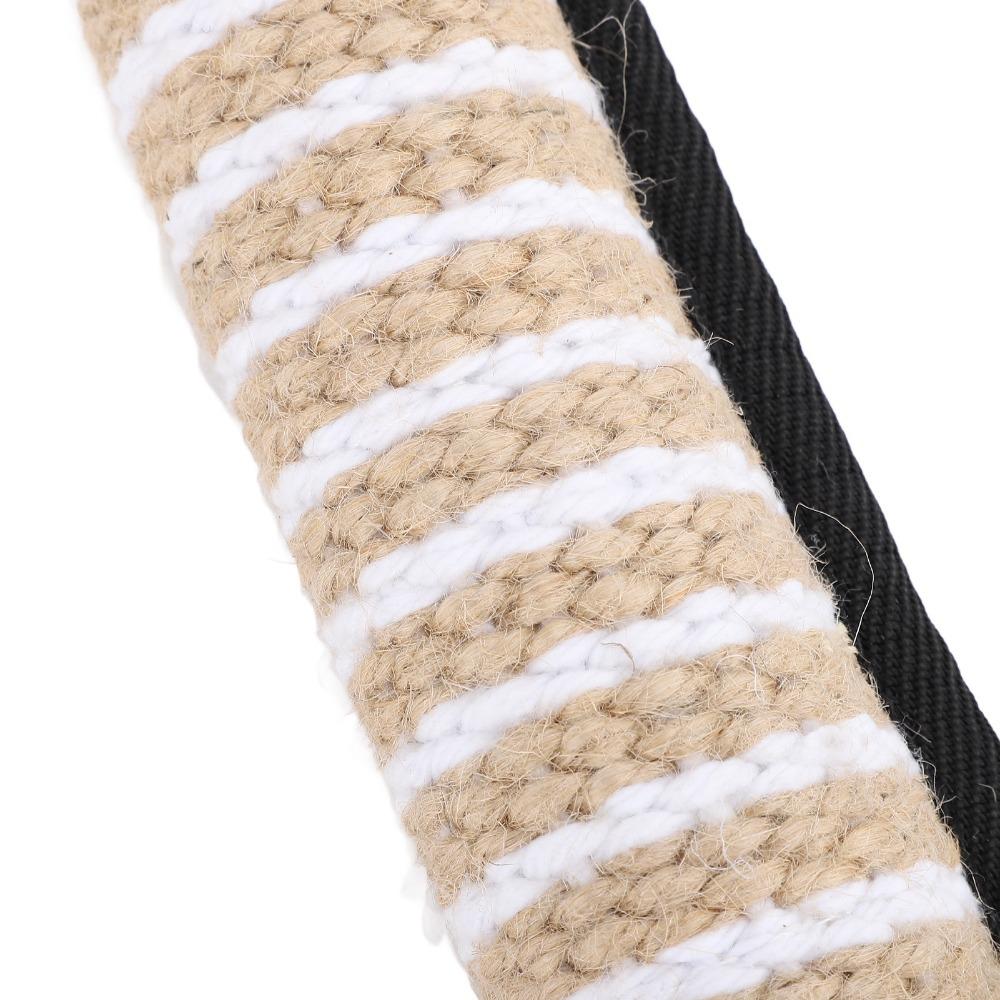 Cylindrical Shape Dog Tug Toy Thick Linen Fabric Dog Training Bite Pad Bite Training