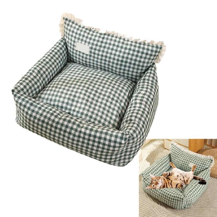 Pet Dog Nest Cats Bed Winter Cats House Plush Dog Sofa Bed Thicken Comfortable for Living Room Bedroom