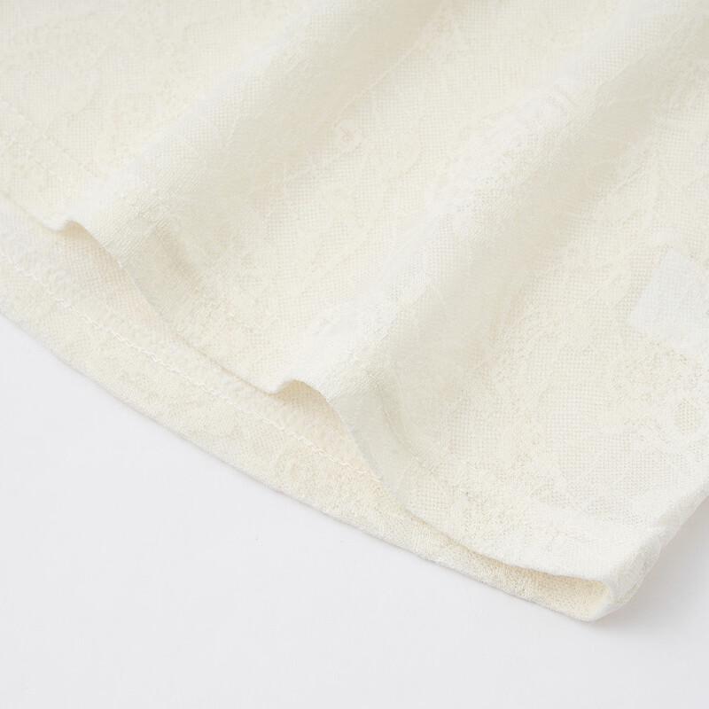 Demana Jacquard Round Neck Short Sleeve T-Shirt