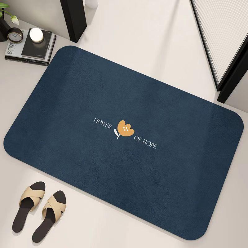 Diatom Mud Bathroom Absorbent Floor Mat, Toilet, Bathroom Door Quick-drying Non-slip Floor Mat, Shower Leave-in Quick-drying Mat