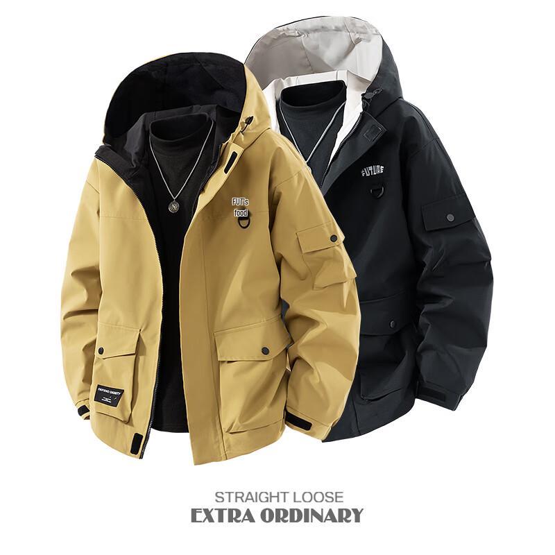 

TOM ADAM Men s Casual Hooded Jacket 4XL