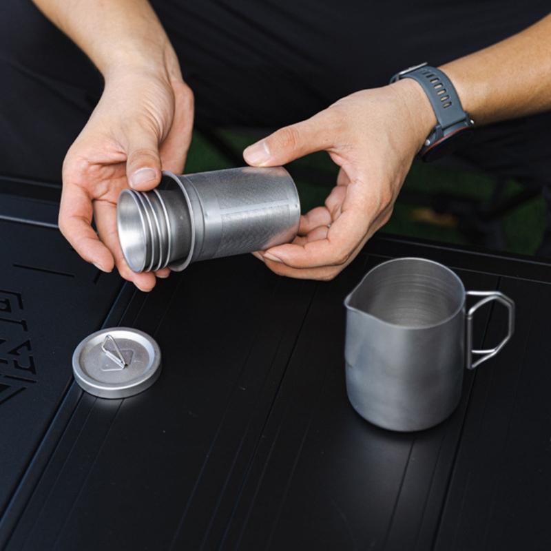6lots Portables Camping Teas Cups 304 Stainless Steel Durability Easyly Clean Outdoor Cookware Essential