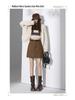 Chic Spicy Girl A-line Mini Skirt: Sexy, Versatile, Anti-exposure, Slimming Autumn/Winter Fashion.