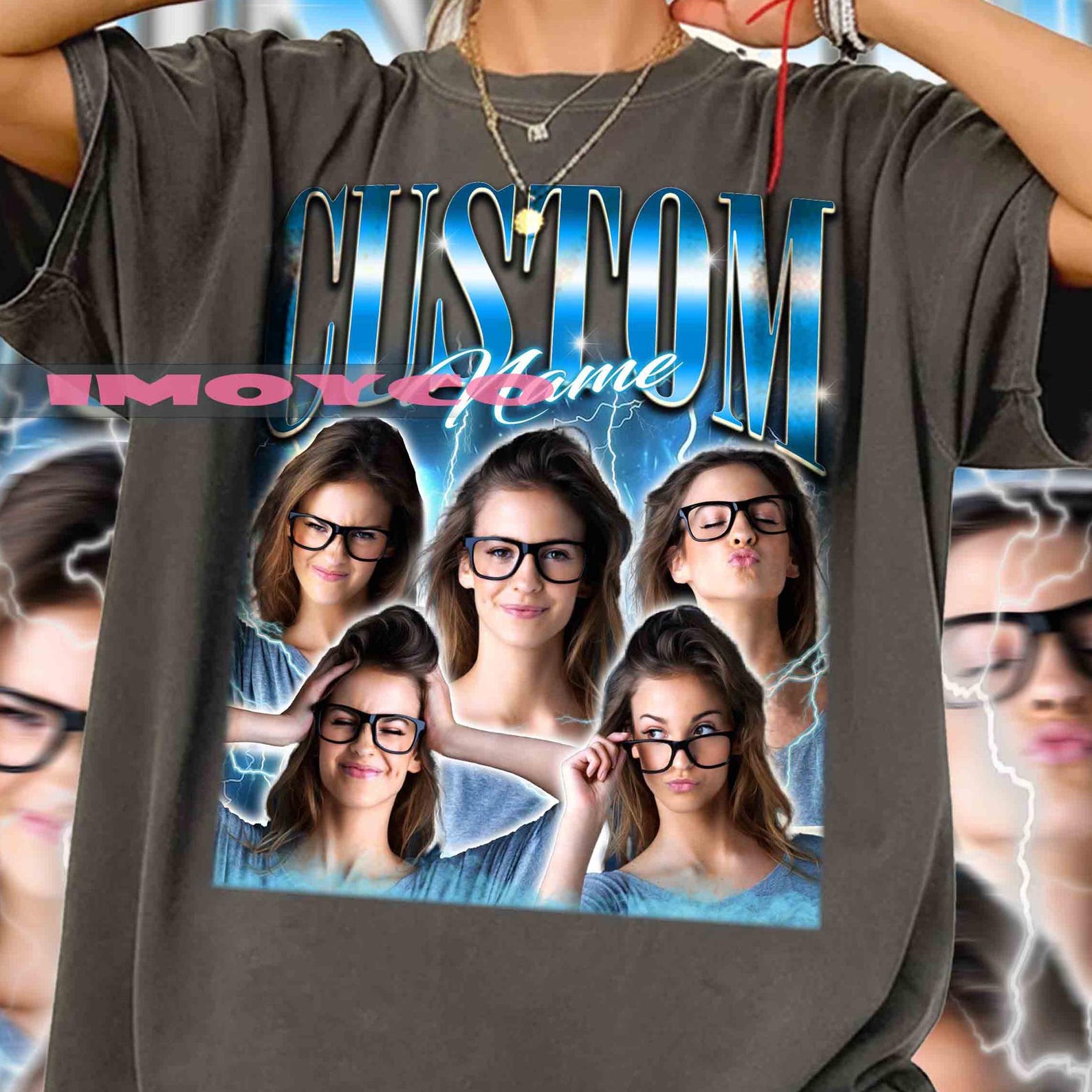 Retro Custom Bootleg Rap Tee, Custom bootleg shirt, Custom Photo TShirt, Halloween Gift tees, Custom your own bootleg Comfort Colors T-shirt 2XL