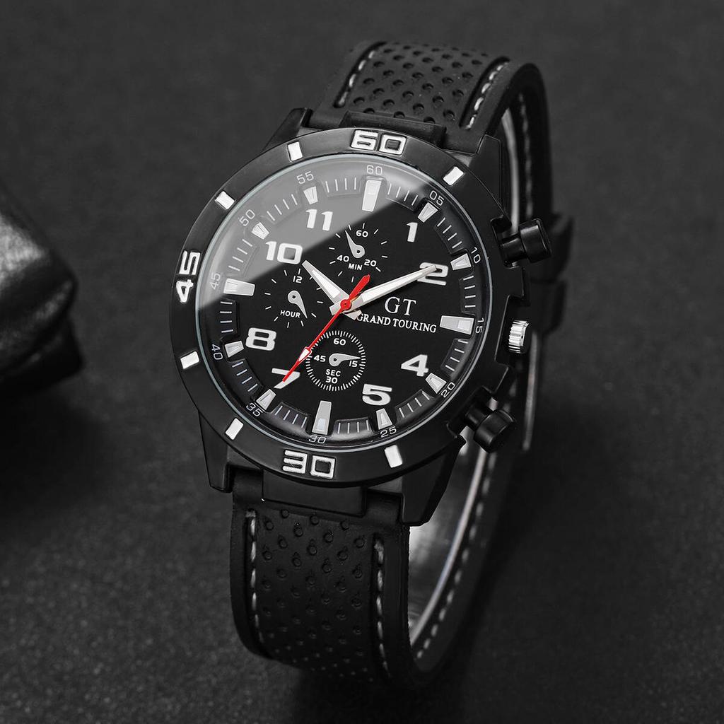 Casual Silicone Band Men Sports Watches Arabic Dial Men's Quartz Wristwatch Clock Reloj Hombre
