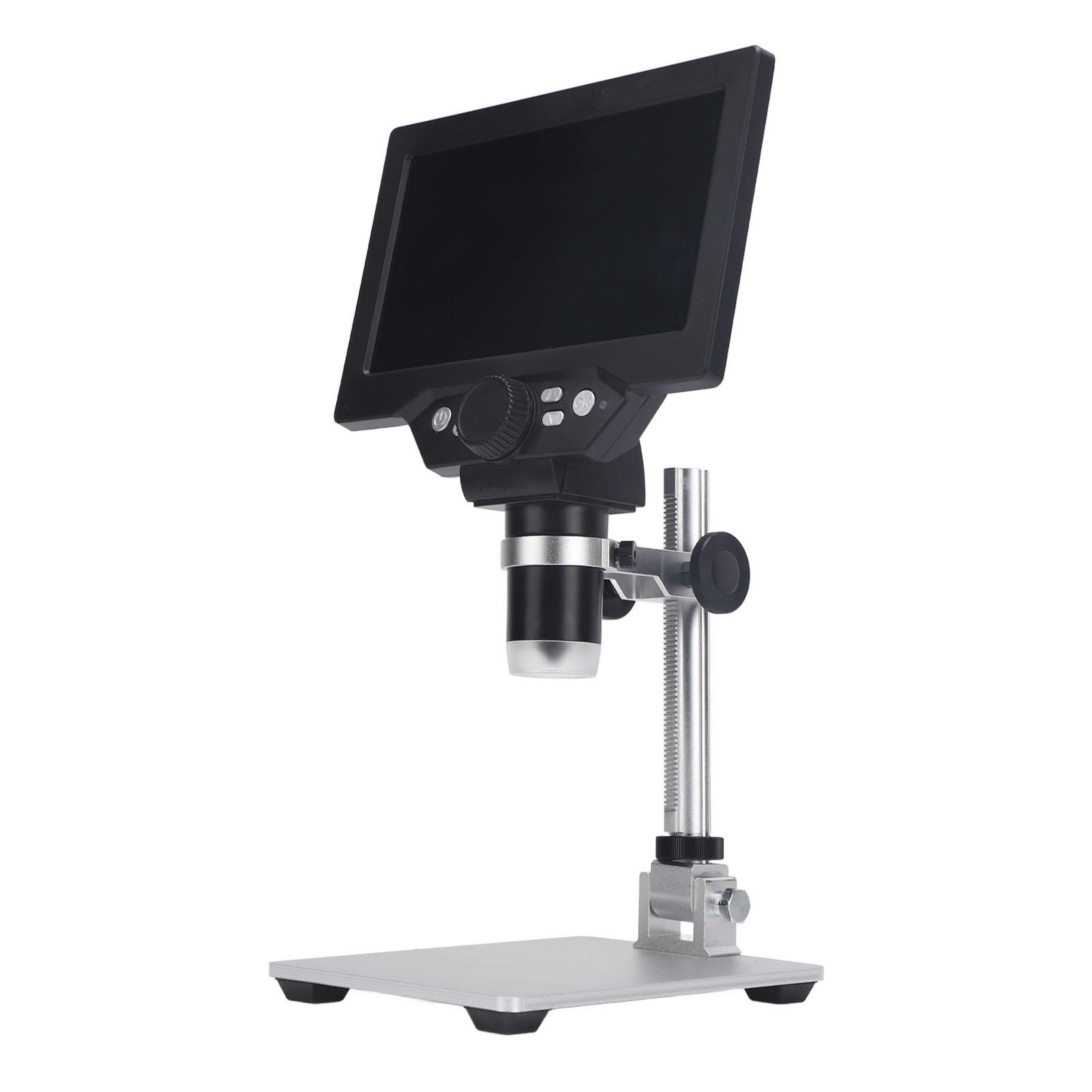 

7-дюймовый ЖК-цифровой микроскоп 1200X 1080P 12MP фокусирующийся паяльный микроскоп с 8 регулируемыми светодиодами