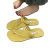 Simple and Versatile Set of Toes with Flat Sandals for Women To Wear In Summer, Seaside Casual Soft-soled Two-way Cool Slippers