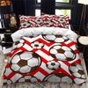 Football Bedding Set For Teen Boys Room Decor Ball Sport Duvet Cover Set Microfiber Soccer Game Comforter Cover Twin King Size