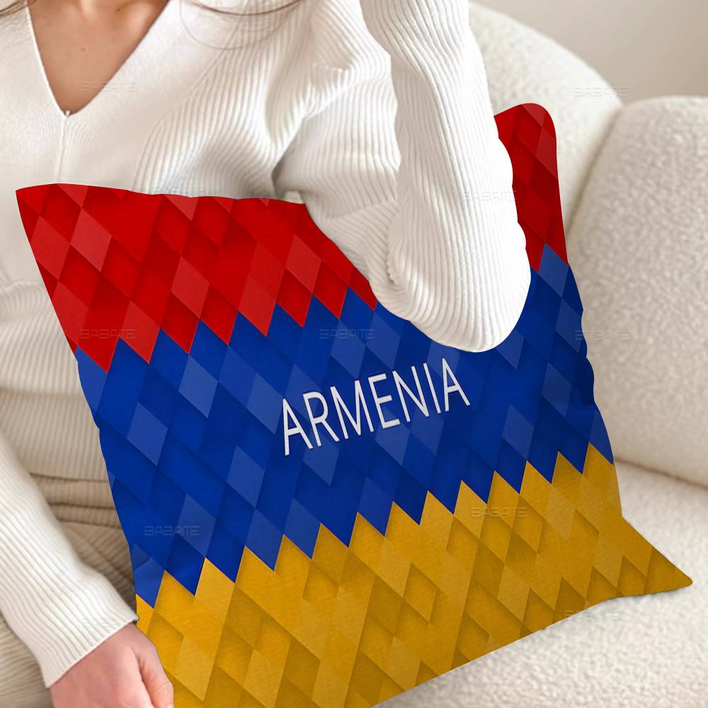Armenia Armenians Flag Cushion Cover Car Throw Pillow Case For Sofa Car Christmas Gift xcm xcm