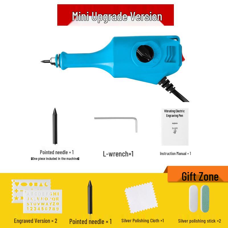 Elektrischer Gravierstift aus Edelstahl - Handliches Metallgravur- und Markierungswerkzeug