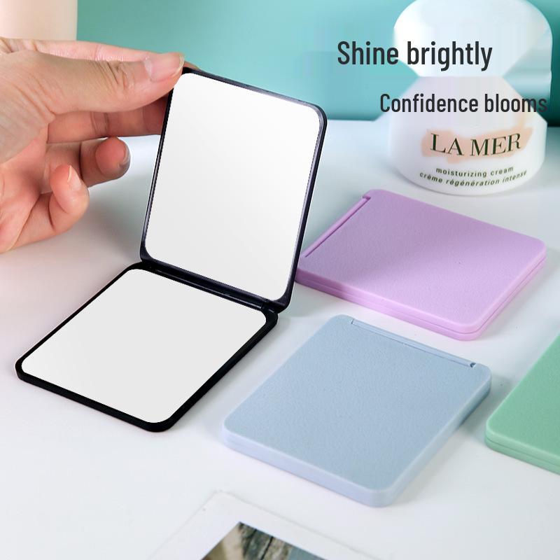 Compact Double-Sided High-Definition Pocket Mirror for Women and College Students
