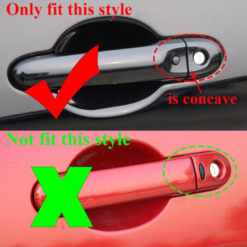 Door Lock Cover With Key Hole Left Right Outer Handle Cap Lid For Nissan Tiida March IV Micra K13 JUKE F15 Cube Z12 2010-19