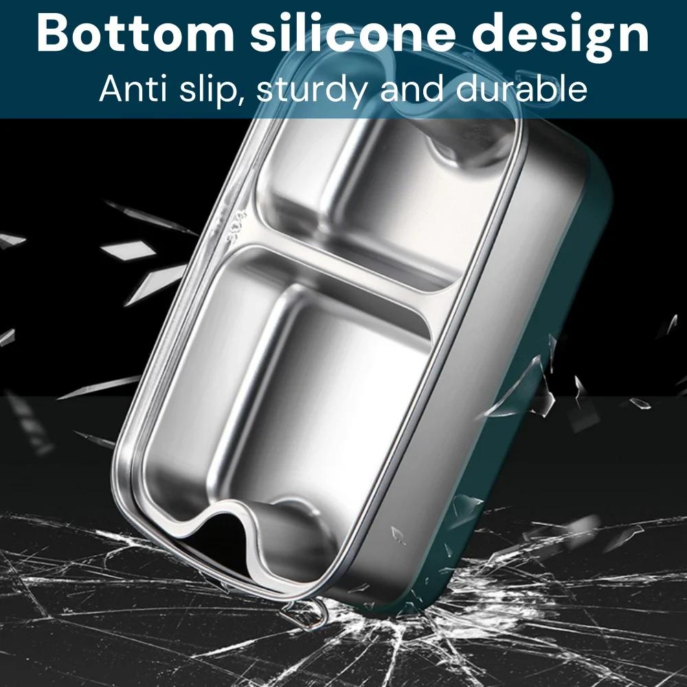 Packed bento lunch box adults, Camping lunchbox Food taper tupper airtight meal prep Side dish Sealed container Packed lunch