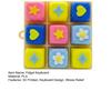 3D-printet Tastatur Fidget Legetøj 3/4/5/9 Taster Tastatur Finger Klikker Legetøj Afstressningsknap Fidget Legetøj Stresslindring Skrivebordslegetøj