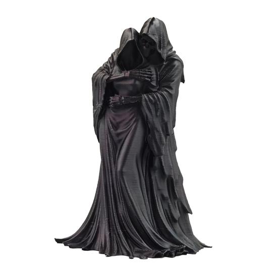 

Фигурка Мертвый и Темная Королева Гот Грим Рипер Настольное Украшение Смола Жуткий Халат Пара Скульптура для Декора Рабочего Стола Полки