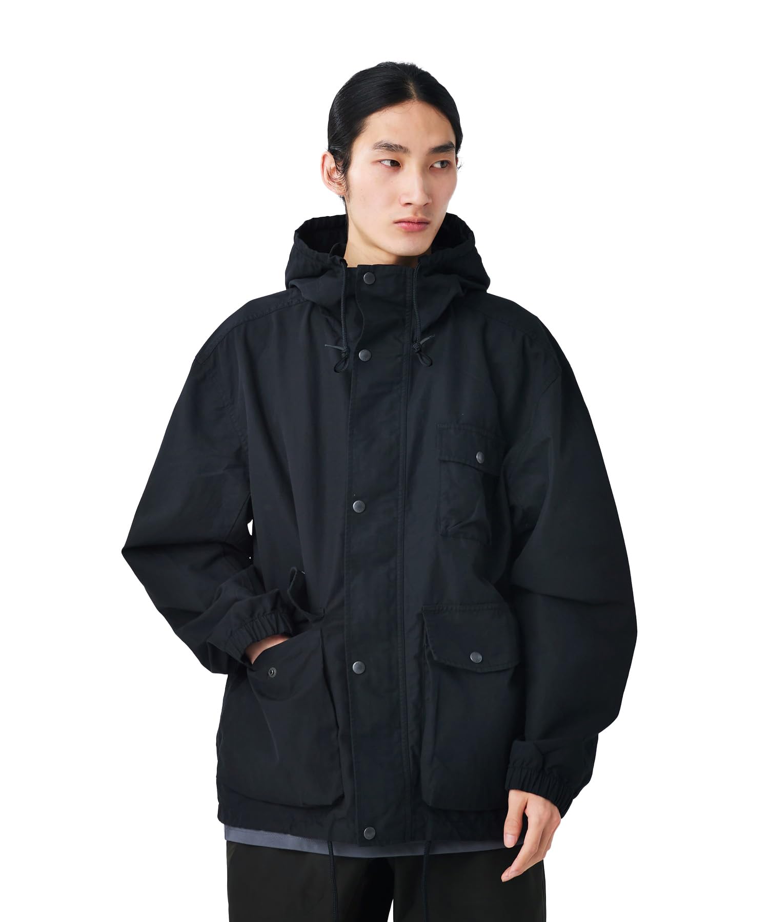 Parka cu glugă din pânză Dobby ușoară pentru bărbați și mărimea M [Snow Peak] JK-26SU009 Femei, NEGRU, negru