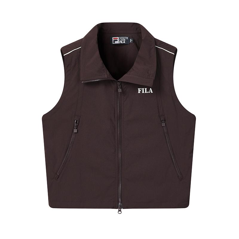 

FILA Original Simple Fashion Classic Retro Sports Casual Versatile Comfortable Loose Vest Women vest Decayed-Brown F11W619708FBN XS