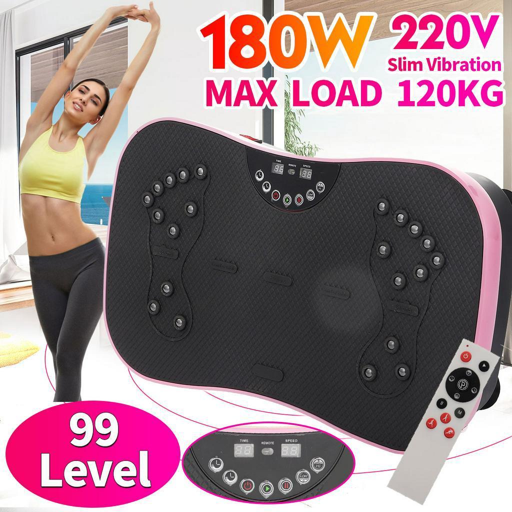 Aparate cu Platformă Vibratoare 180W Exerciții Fitness Ardere Grăsimi Slăbire Leneș Pierdere în Greutate Tremurător Antrenament Platformă Oscilantă