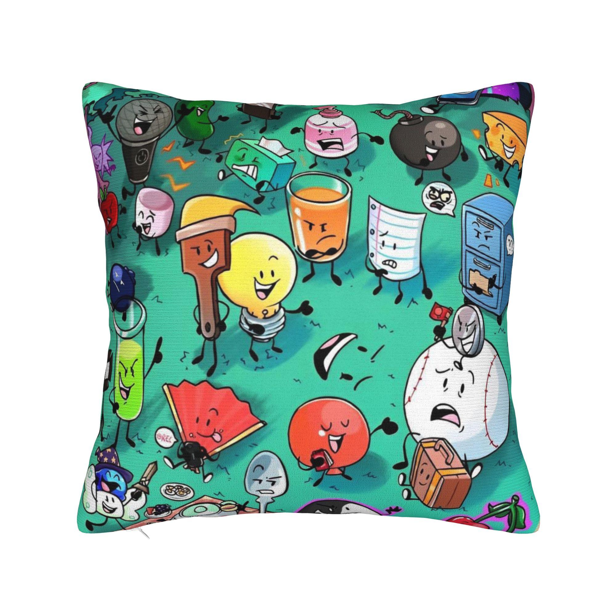 Rilakkumas Kogumachan Eat Honey Square Pillowcases Polyester Bed Car Brown Bear Cushion Case Cool Decorative Pillow Cover 4545 30x30cm 12x12in