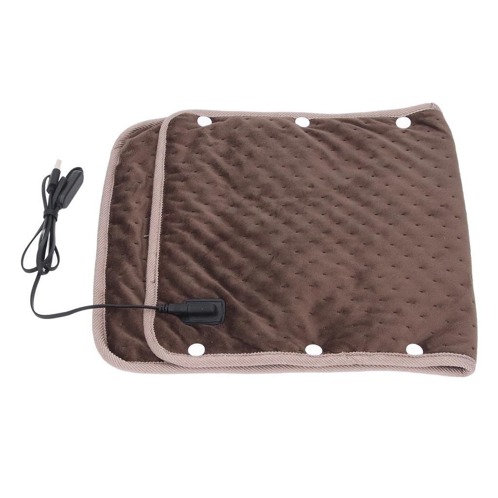 Electric Heated Blanket Throw 3 Adjustable Temperature Soft Portable USB Electric Heating Blanket for Home Travel Office Outdoor
