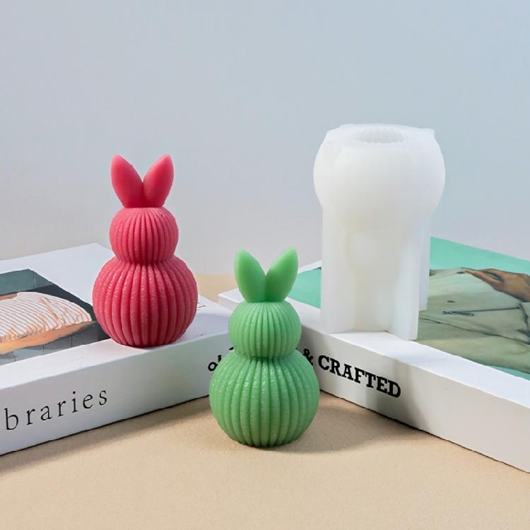 Multifunktionale Silikon-Kaninchenformen Kerzenformen Seifenformen Kaninchen-Dekorationsformen Bastelformen für Bastelliebhaber