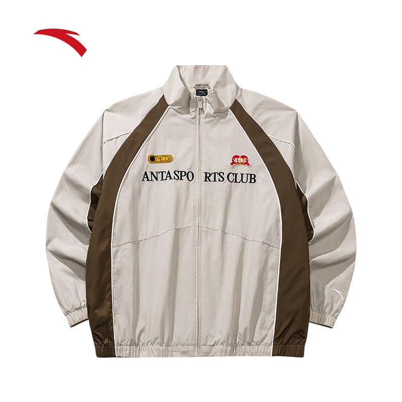 

Anta Men s American Retro Stand Collar Casual Jacket 2XL
