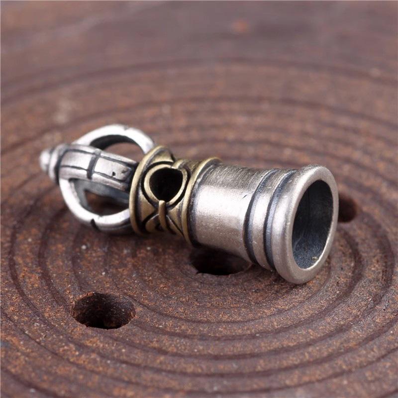 Retro Tibetan Vajra Bell & Pestle Spacer Beads Bracelet DIY Buddhist Accessories