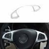 Cover Trim Steering Wheel Button Frame For Benz C-Class W205 Matte Silver 15-18