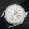 REFURBISHED VINTAGE SEIKO 5 AUTOMATIC 6309A JAPAN MENS WHITE WATCH a441205-4