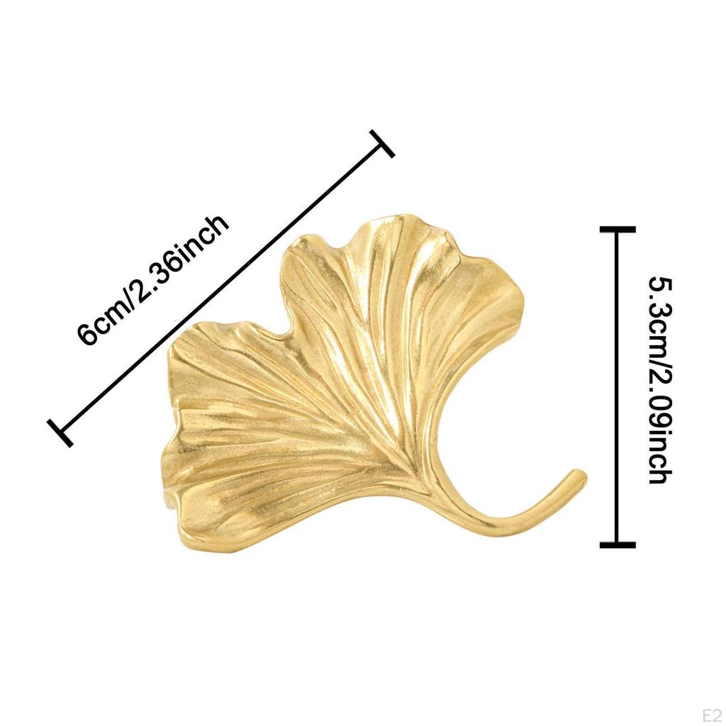 Ginkgo-Messingknopf für Schrank, kreativer Griff, Kommode und Bücherregal
