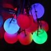 LED POI Thrown Balls Waterproof for Xmas Home Party Wedding Garden Outdoor Decoration Professional Belly Dance Level Hand Props (2 Pcs)