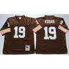 ג'רזי רטרו של קליבלנד בראונס NFL 32 היכל התהילה Throwback מדים לכדורגל גברים נשים ביגוד למעריצי ספורט