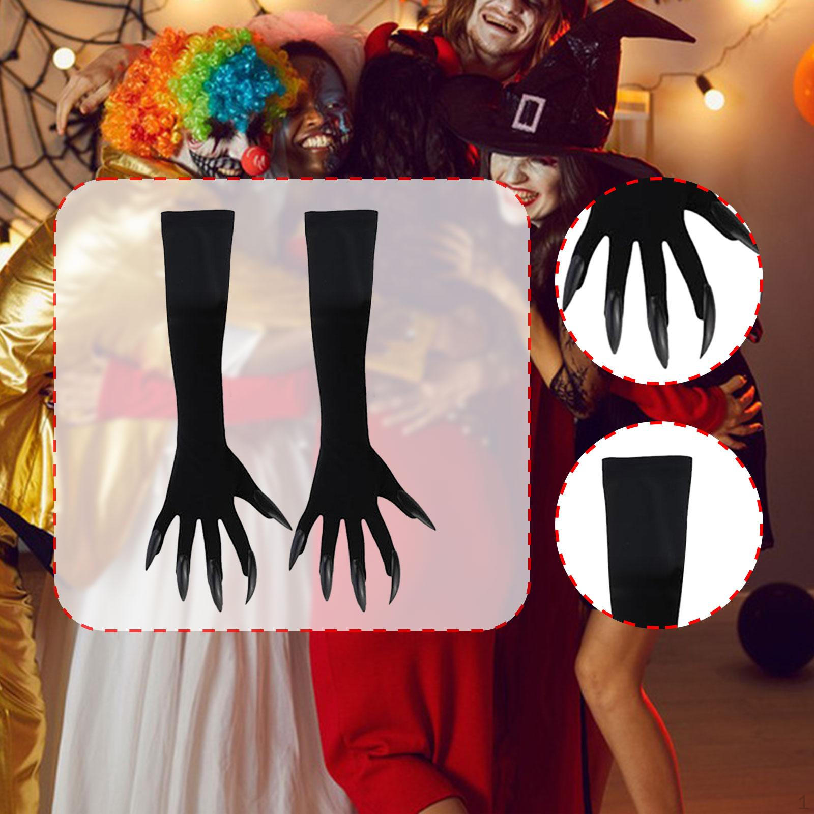 

Хэллоуин Костюм Лапы Перчатки в качестве реквизита для праздников black nail