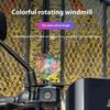 2Pcs Wind Powered Motorcycle Handlebar Windmill Colorful Bicycle Helmet Decorations  Small Scooter