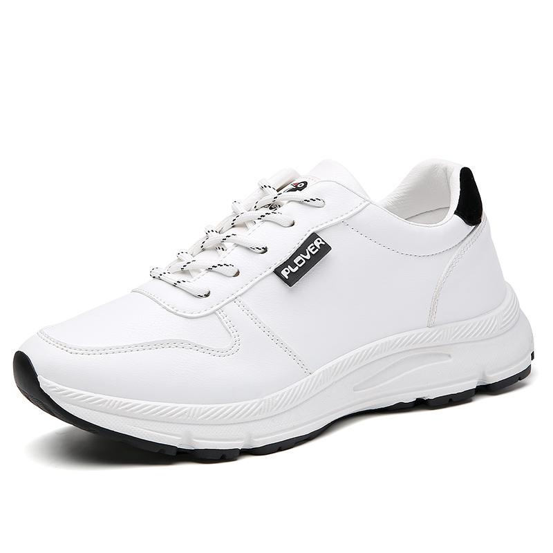 Fashion Women Water Proof Solid Comfort Sneakers Breathable Sports Shoes Outdoor Walking Flats Spring Casual Soft Leather Shoes 2025