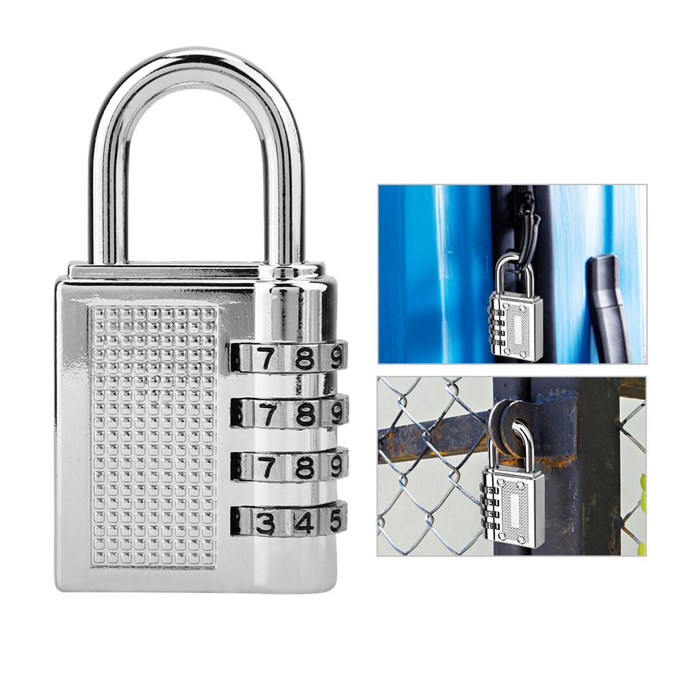 4-digit Combination Password Padlock Gym Drawer Padlock(Black)
