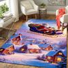 1Pc Santa Claus Through Night Rug Office Carpet Indoor Outdoor Doormat Nonslip Soft Living Room Christmas Halloween Gift D922258