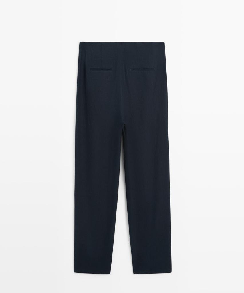Masimodutti Linen Suit Pants