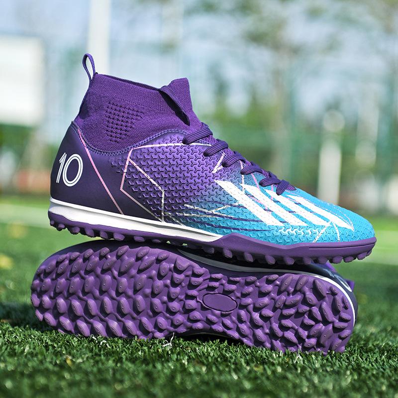 New football shoes men's and women's adult high-top long nails AG youth broken nails TF professional football game training shoes