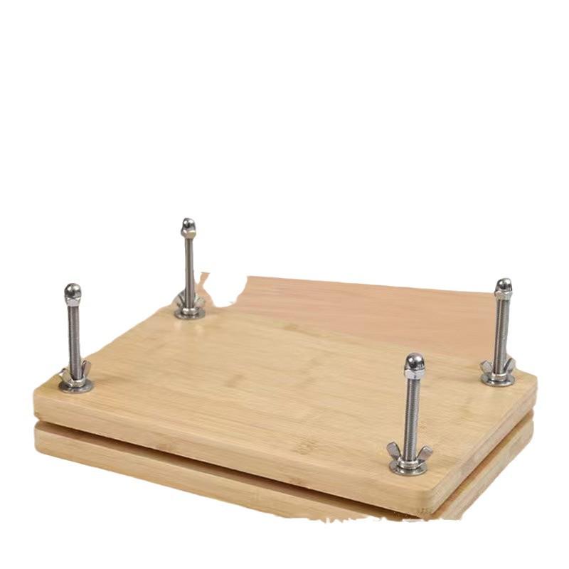 Dřevěný knižní lis pro domácí restaurování a opravu knih