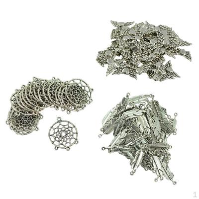 170 Pieces /Feather Shape/Angel Wing Connector