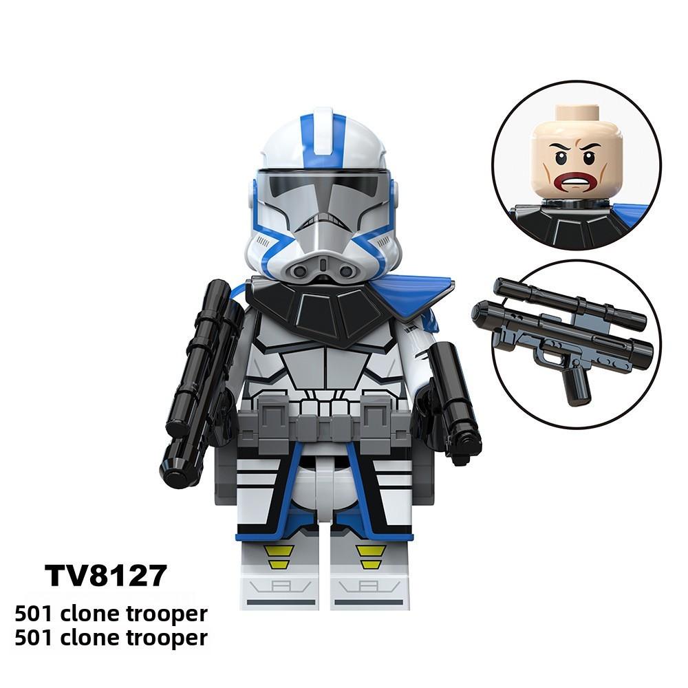 Soldier Vader Darth Building Block Man Mini Ornament Set