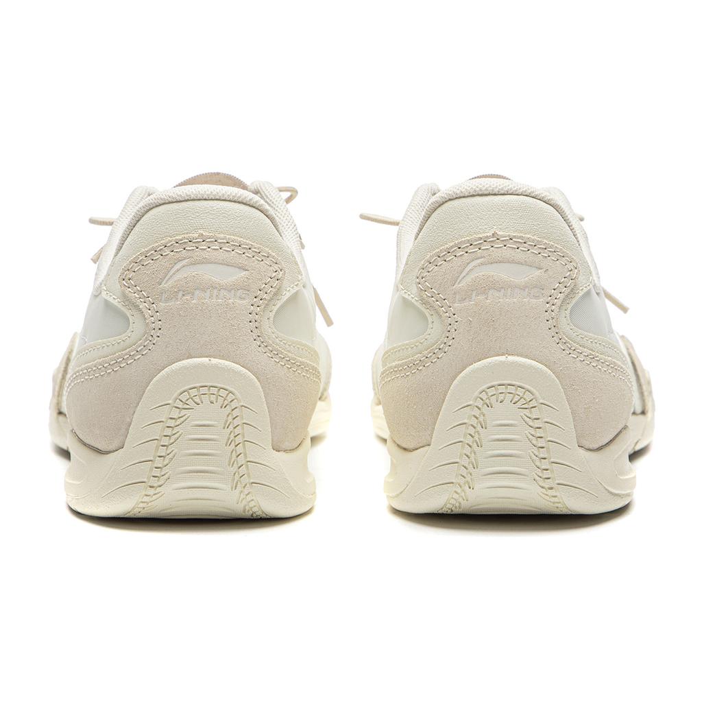 Li Ning Slip Resistant, Abrasion Resistant, Lightweight Low Top German Army Trainers Women's Ecru AGCW214-4