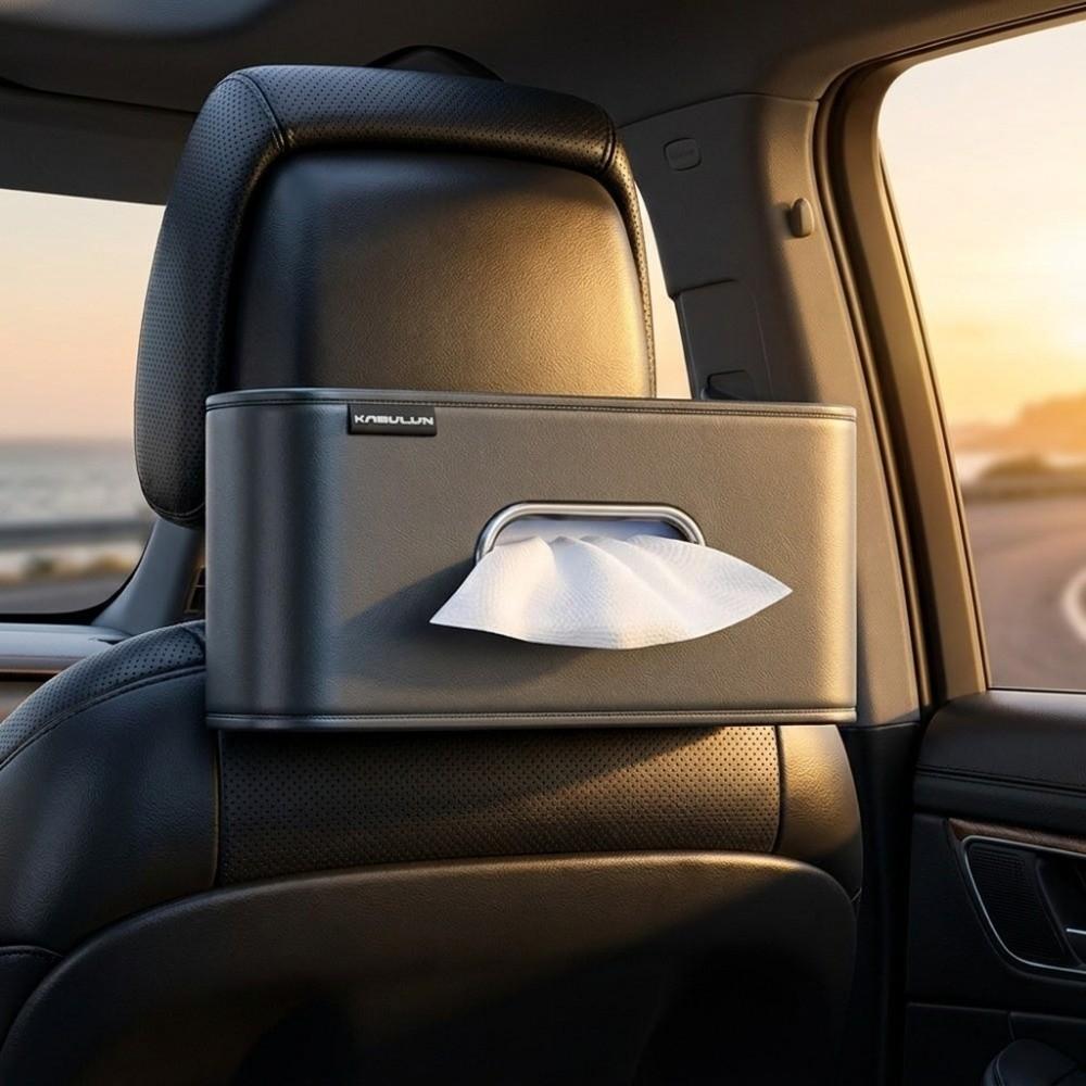 Easy Install Tissue Holder Durable Paper Towel Organizer Car Tissue Box Car Interior