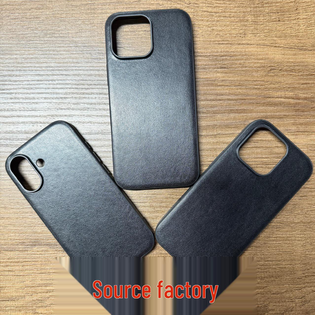 

Захисний чохол зі шкірозамінника для iPhone 17 Pro Max iPhone 15 Plus чорний